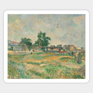 Landscape Near Paris by Paul Cezanne Magnet